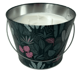 Mainstays 24oz Outdoor Citronella Candle Metal Bucket, Palm Springs