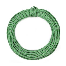 50ft Reflective Nylon Wind Rope Cord; Tent Guyline Paracord Rope For Outdoor Camping (Color: GREEN)