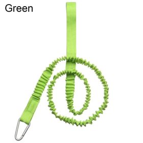 Elastic Leash With Carabiner For Kayak/Canoe Paddle & Fishing Rod; Rowing Boats Accessories (Color: GREEN)