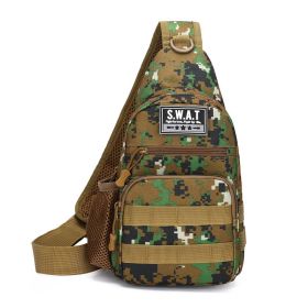 Sling Bag Chest Shoulder Backpack Fanny Pack Crossbody Bags for Men (Color: GREEN)