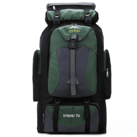 70L Hiking Camping Backpack, Hunting Climbing Backpack for Outdoor, Backpack Water Resistant, Tactical Backpack (Color: GREEN)